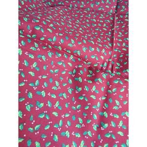 Cranston Red Christmas Holly Cotton Fabric 1 Yard